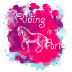 Riding-is-Art-Pink-Splash