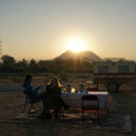 Safari Camp Indien Sonnenuntergang